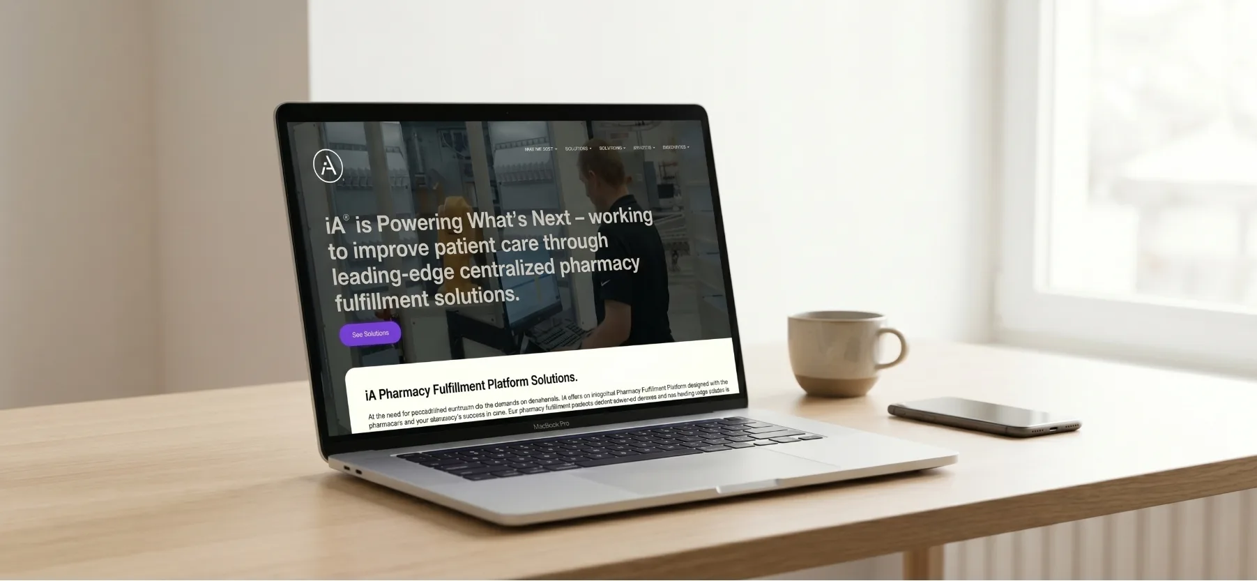 01 / Corporate homepage - enterprise B2B redesign