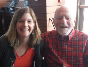 Jenny and Bob Simon at a memorable lunch