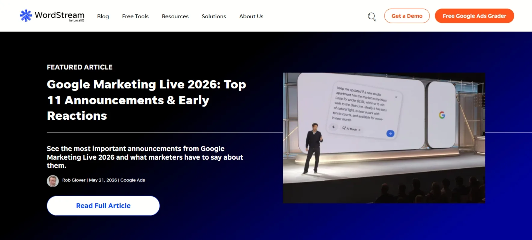 05 / Mobile layout - responsive blog experience